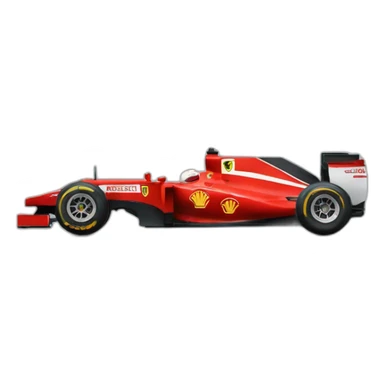 F1 ferrari lateral view sticker
