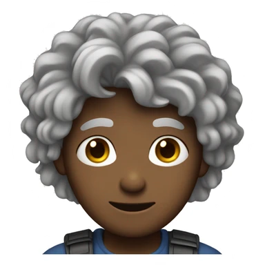 Floppy haired boy sticker