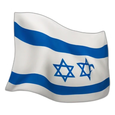 Israel flag in animation sticker