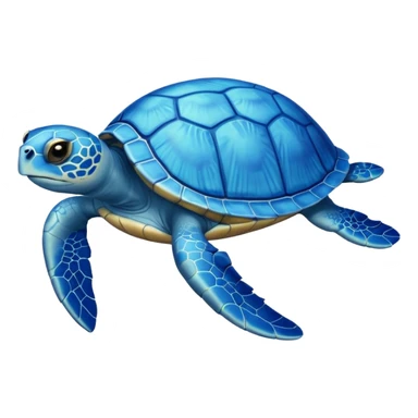 a blue turtle sticker