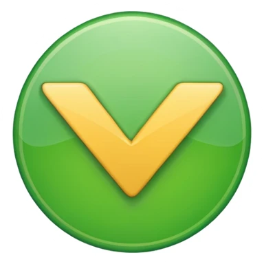 just a normal green checkmark sticker