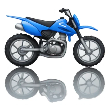 blue dirt bike black seat sticker