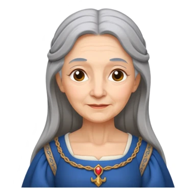 The kind and amiable grandmother in medieval fairy tales sticker