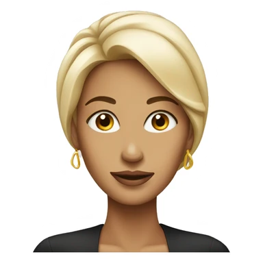 sophisticated woman face sticker