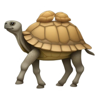 Tortue sur chameau sticker