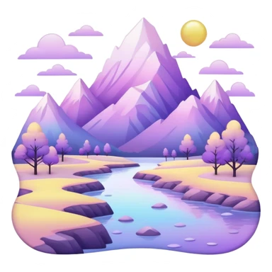  Pastel-white-yellow-purple-Iridescent-aesthetic-scenic-scenery-Decoration sticker