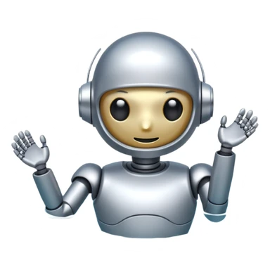 robot swimming sticker