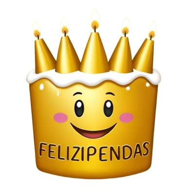 Corona que diga feliz cumpleaños  sticker