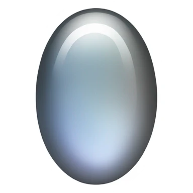 oval moonstone dark gray and white shades sticker