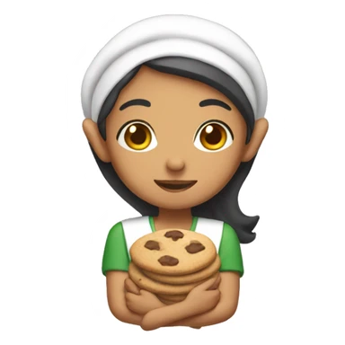 filipino woman elf with cookies sticker