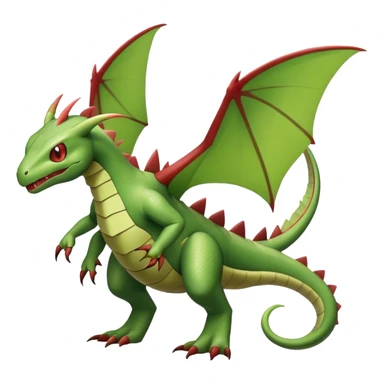 Flygon-Larvitar-Fraxure-hybrid-creature, (full body) sticker