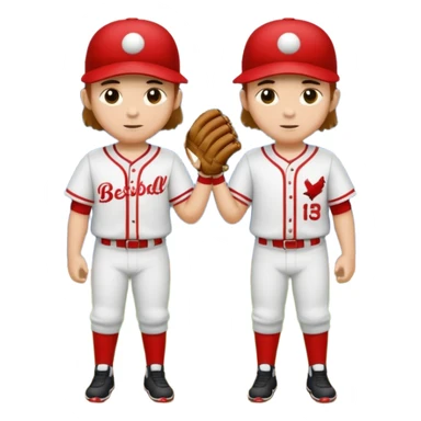 quiero dos equipos enemigos de baseball  sticker