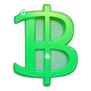 dollar sign, green of #08F9BF with neon glow of #08F9BF on it. sticker