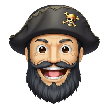blackbeard from one piece lau sticker