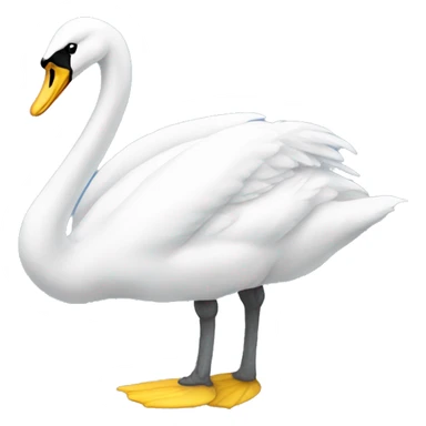 Cisne con lazo sticker