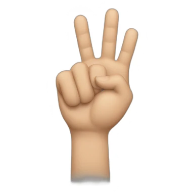 Hombre saludando con el brazo en alto las manos con los.dedos unidos y leventemnte inclinados sticker