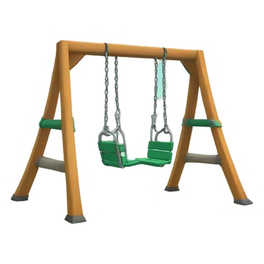 Double swing set sticker