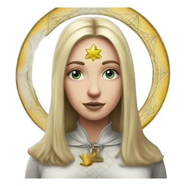 white girls and tarot card with corwn on had sticker