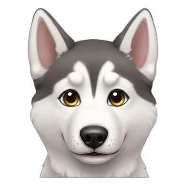 puppy syberian husky dog sticker