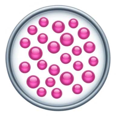 placa de petry com bolinhas rosas pequenas sticker