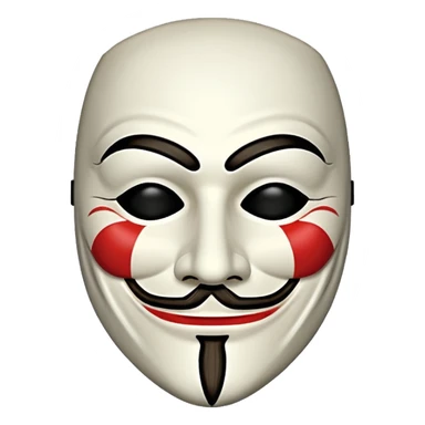 guys fawkes masks emoji sticker