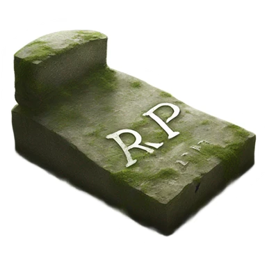 Rip tombstone  sticker