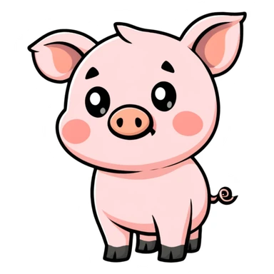 Pig sticker