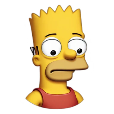 Bart simpson from "the simpson" show sticker
