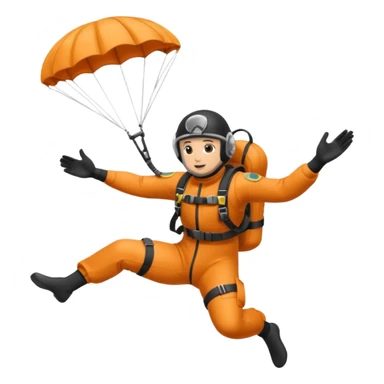 parachute diver sticker