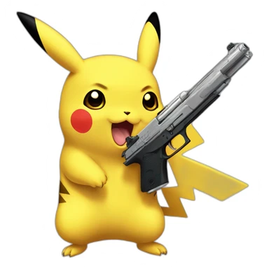 pikachu-with-desert-eagle sticker