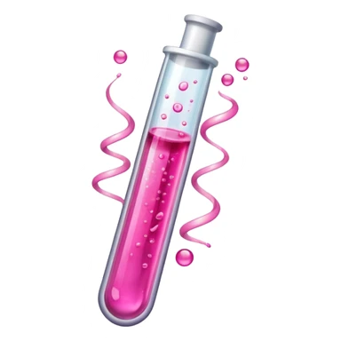 pink liquid in test tube sticker