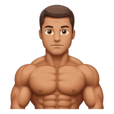 a muscle man sticker