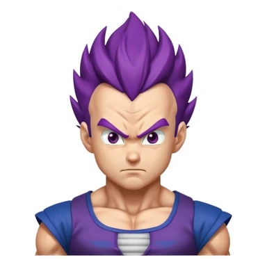 Vegeta ultra ego with purple hair sticker