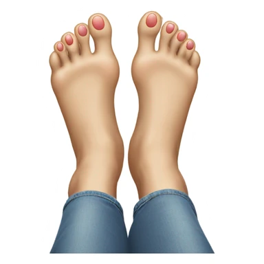 Feet with teeth sticker