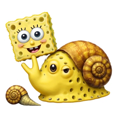 sponge Bob eating gary  sticker