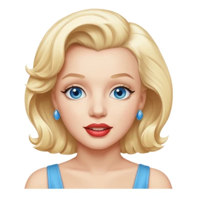 Marilyn Monroe  blue eyes  sticker