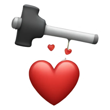 pounding heart sticker