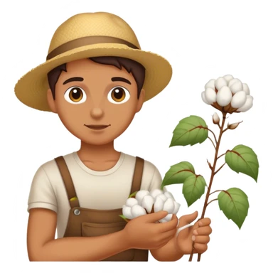Cotton picker sticker