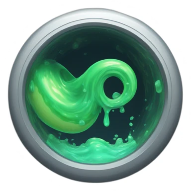 SLIME swirl LIKE PORTAL sticker