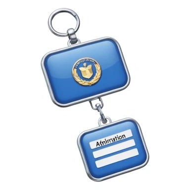 staff badge for administration authority sticker