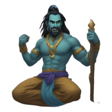 Mahamoti djinn mtg sticker