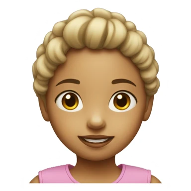 Little girl with ipad sticker