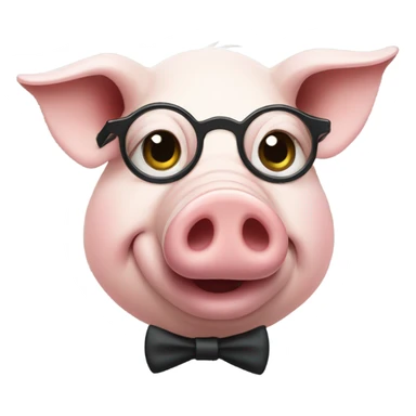 pig with a monicol sticker