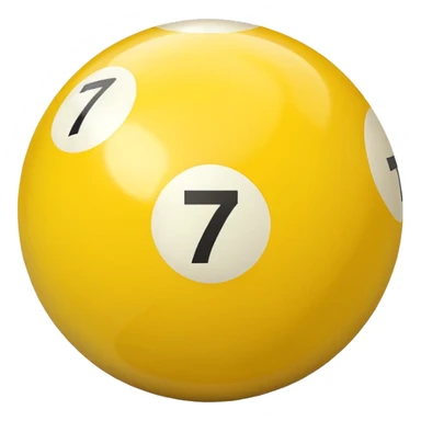 7 numbered billiard ball  sticker