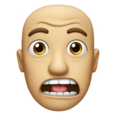 Disgusted Face with mouth open ￼ sticker