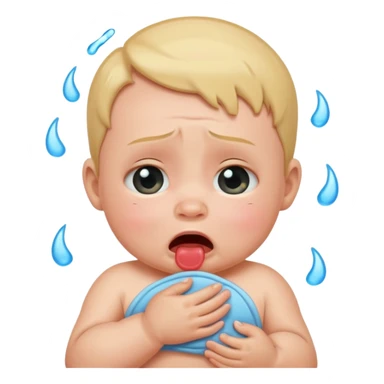 One baby crying  sticker