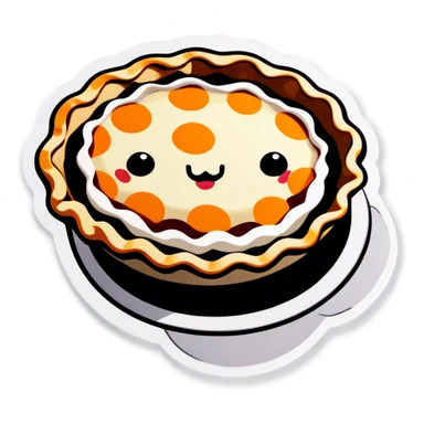 Create a cute pie sticker