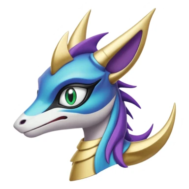 Badass edgy cool realistic Meloetta-Sergal-Cresselia-Palkia-Spyro-Fakémon-creature-hybrid sticker