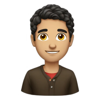 young spanish man politic sticker