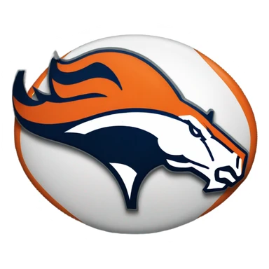 broncos nfl team logo sticker